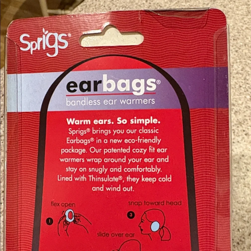 NWT Fleece Ear Bags and Mittens w Flip Top Access!